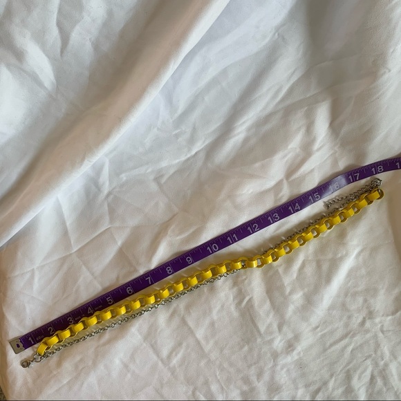 EUC Double Strand Chainlink Statement Necklace - Picture 3 of 3